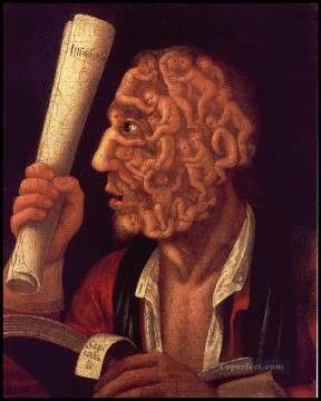 ジュゼッペ・アルチンボルド Painting - アダムの肖像 1578年 ジュゼッペ・アルチンボルド